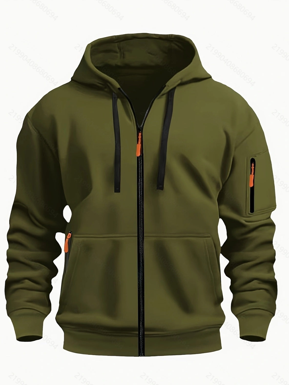 Evan | Wool-Lined Zip-Up Hooded Sweatshirt