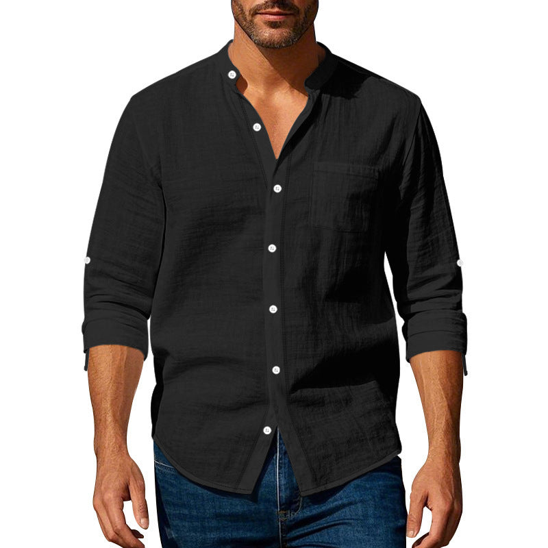 Ethan | Long Sleeve Linen Casual Shirt