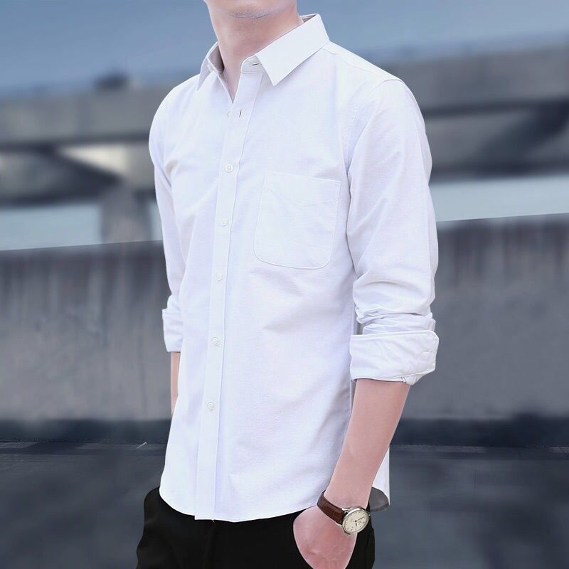 Noah | Slim Fit Long Sleeve Linen Shirt