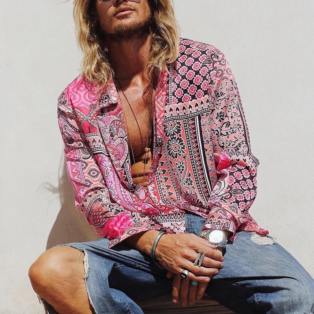 Rafael | Retro Floral Cotton Shirt