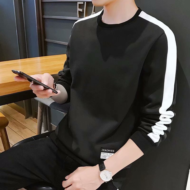 Men's Long Sleeve T-Shirt – Casual Autumn Crew Neck Tee