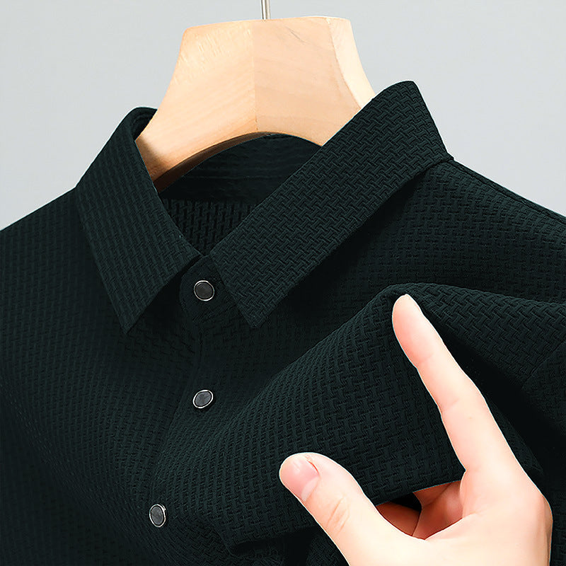 Men’s Lightweight Textured T-Shirt | Breathable Nylon Tee