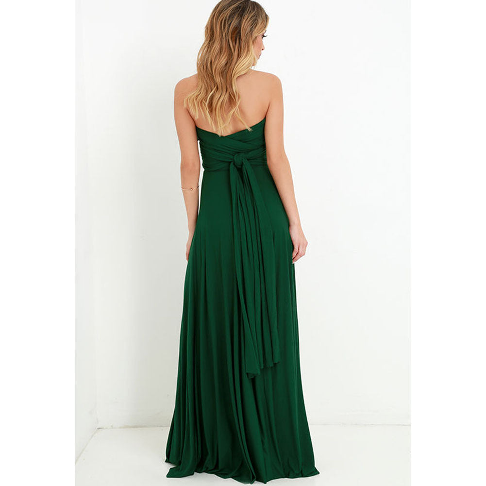 Amelia | Halter Crossover Backless Flow Dress | Milk Silk Bandage Gown