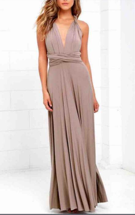 Amelia | Halter Crossover Backless Flow Dress | Milk Silk Bandage Gown