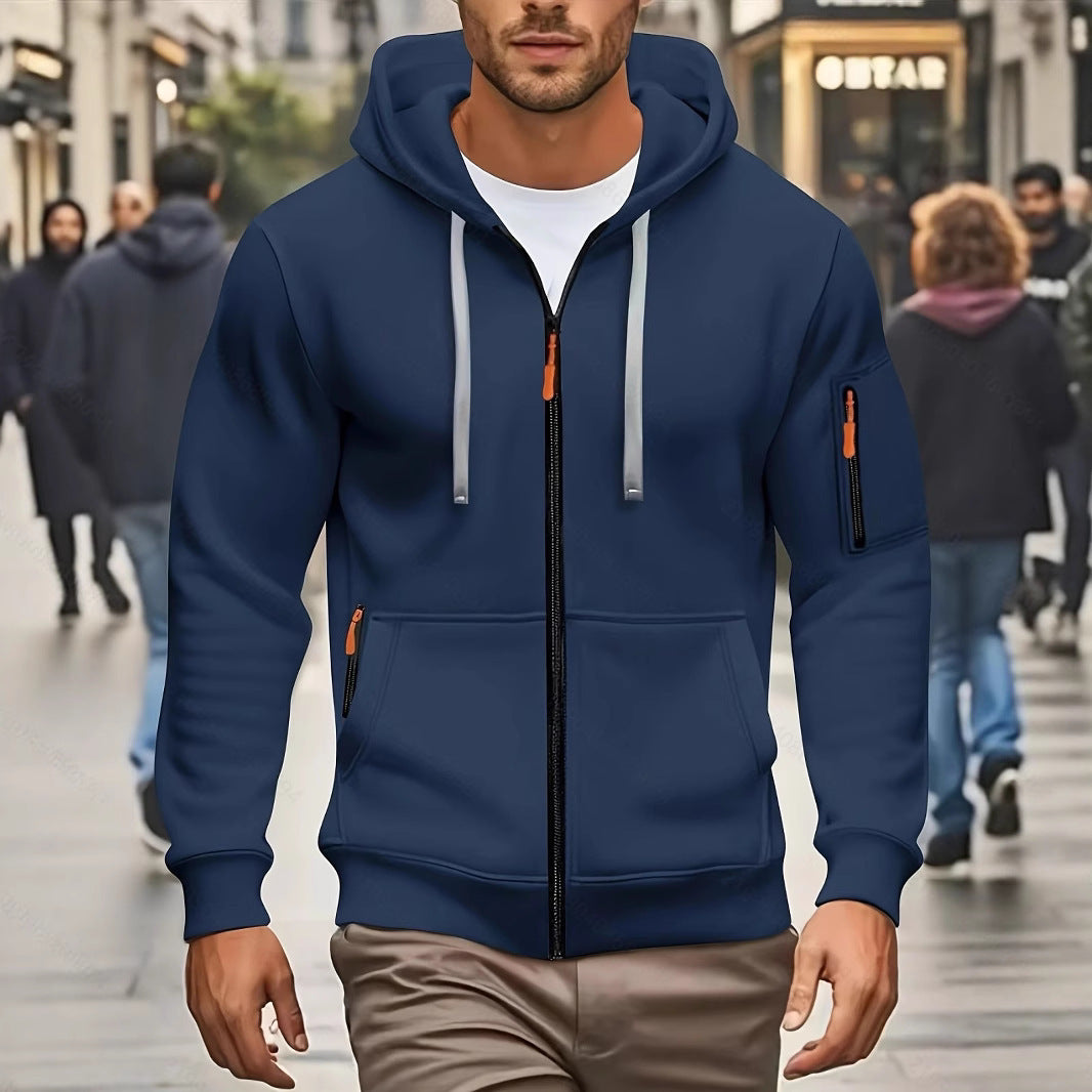Evan | Wool-Lined Zip-Up Hooded Sweatshirt