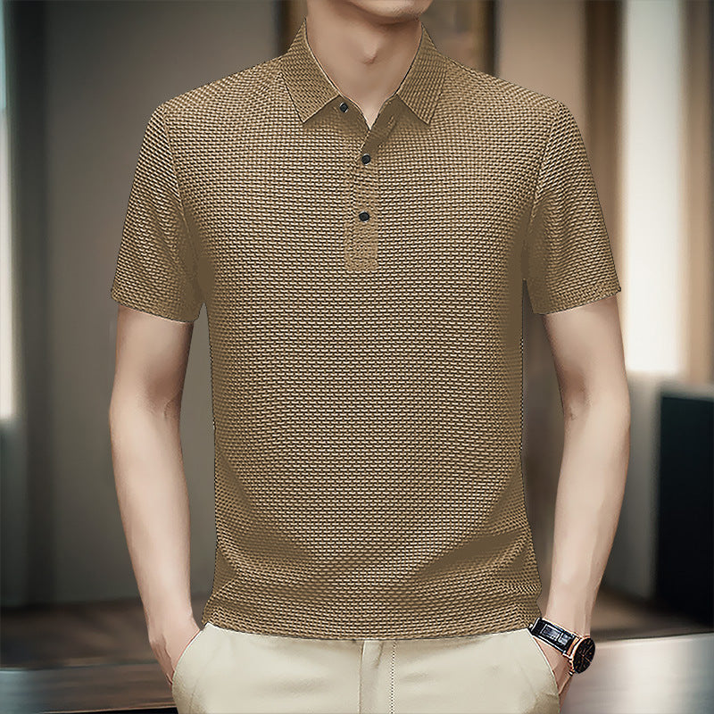 Men’s Lightweight Textured T-Shirt | Breathable Nylon Tee