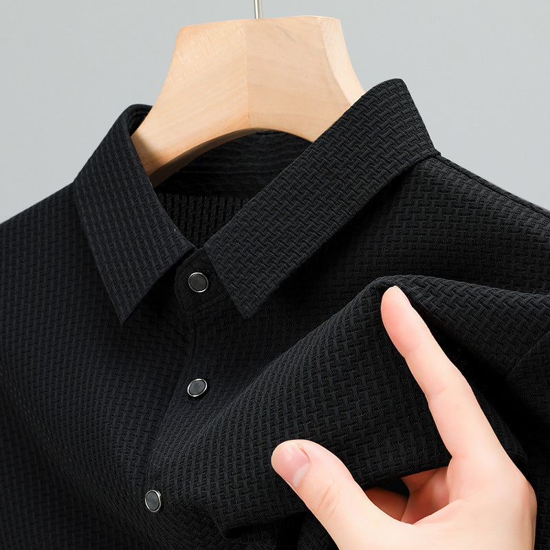 Men’s Lightweight Textured T-Shirt | Breathable Nylon Tee