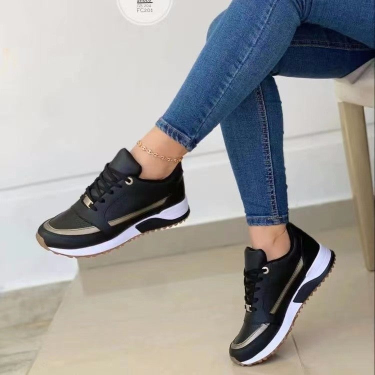 Lace-Up Sports Sneakers for Women – Breathable & Stylish