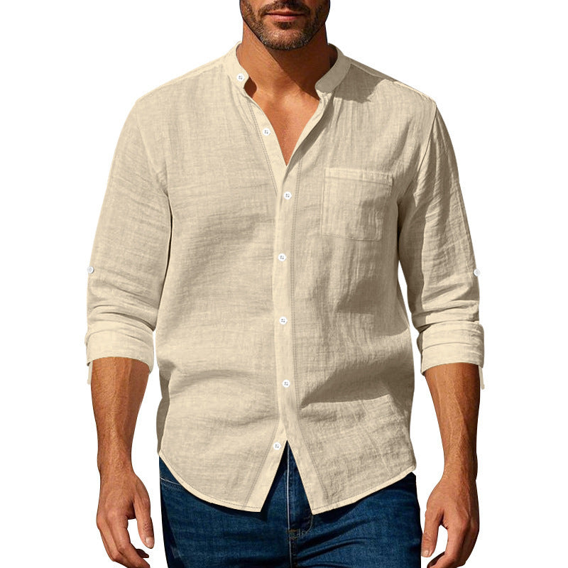 Ethan | Long Sleeve Linen Casual Shirt