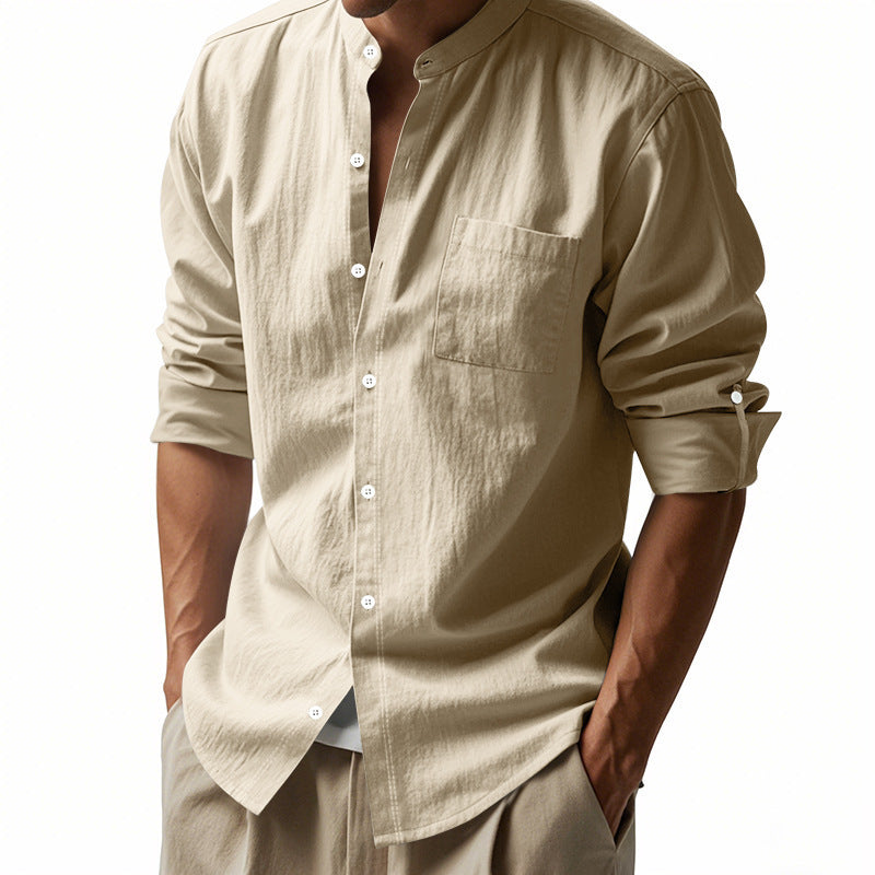 Ethan | Long Sleeve Linen Casual Shirt