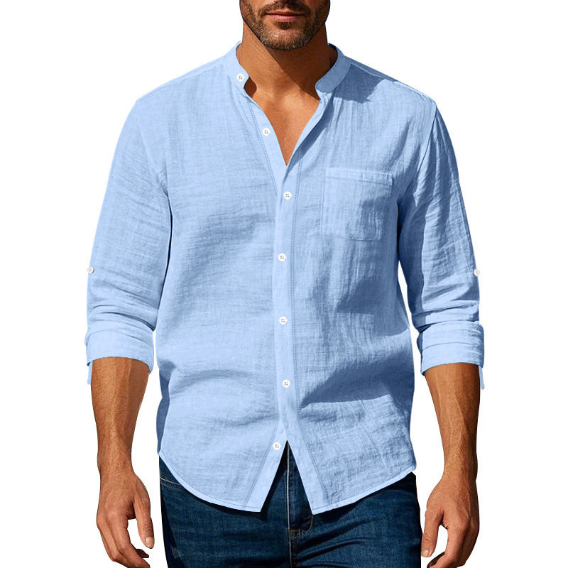 Ethan | Long Sleeve Linen Casual Shirt