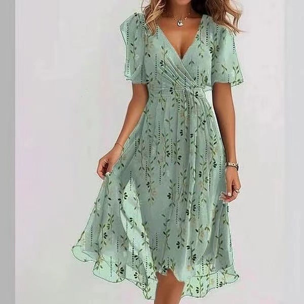 Jessa | Floral Chiffon Summer Dress for Women
