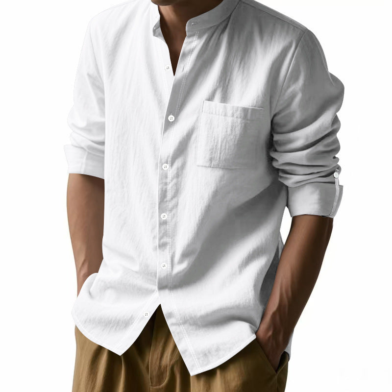 Ethan | Long Sleeve Linen Casual Shirt
