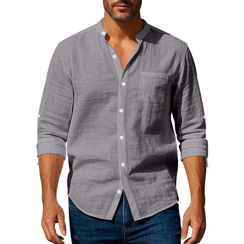 Ethan | Long Sleeve Linen Casual Shirt