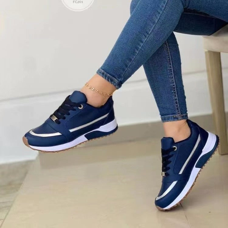 Lace-Up Sports Sneakers for Women – Breathable & Stylish