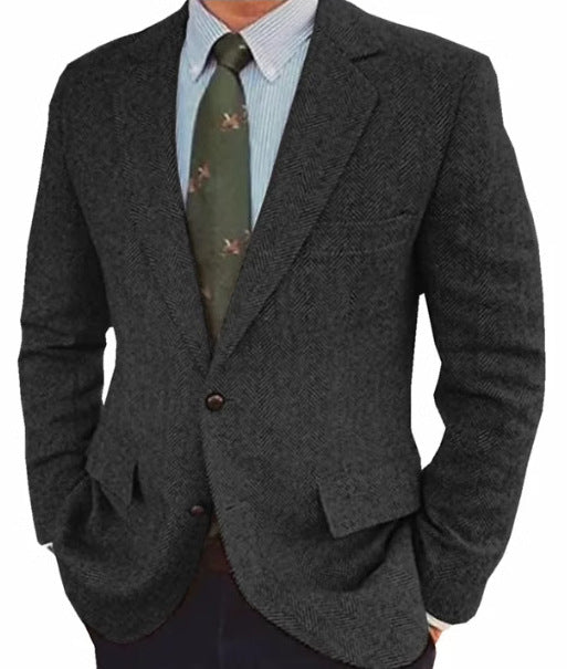 Edward | Retro Herringbone Business Casual Blazer