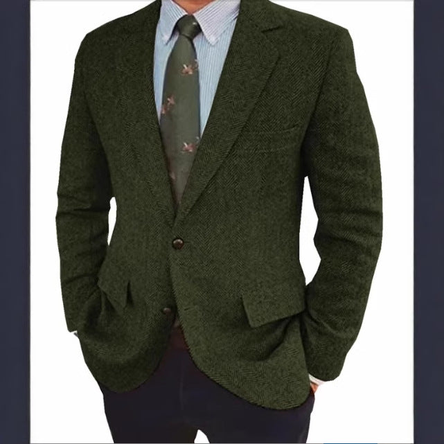 Edward | Retro Herringbone Business Casual Blazer