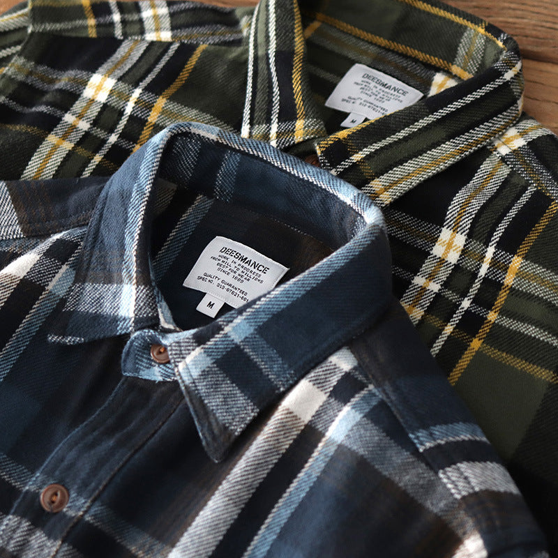 Logan | Thick Brushed Plaid Shirt Jacket