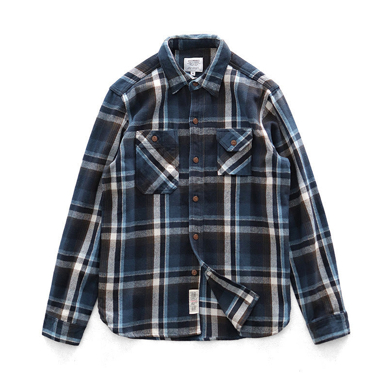 Logan | Thick Brushed Plaid Shirt Jacket