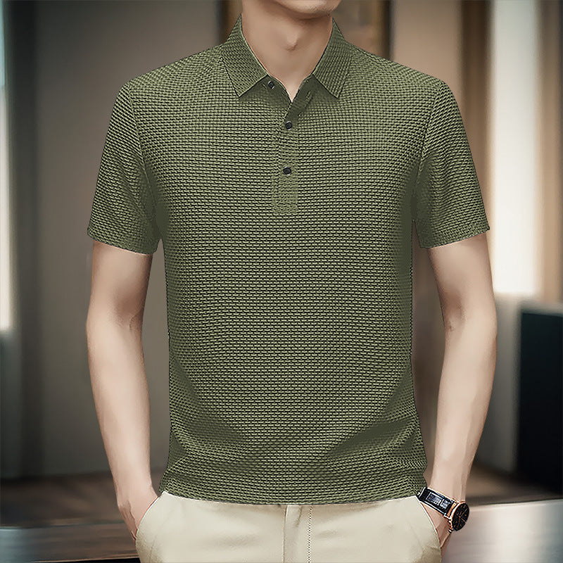 Men’s Lightweight Textured T-Shirt | Breathable Nylon Tee