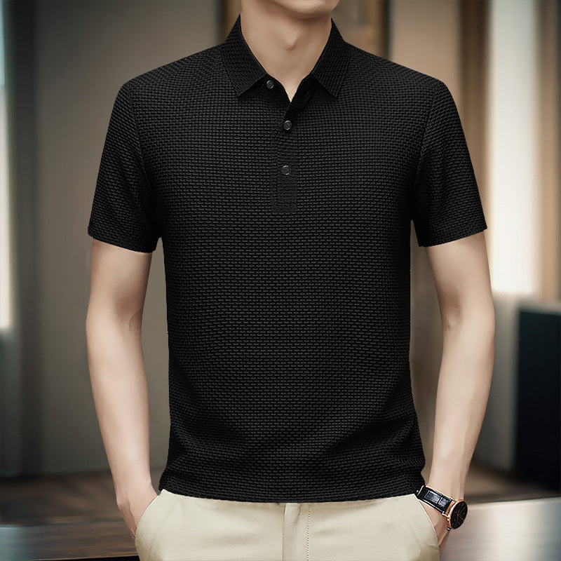 Men’s Lightweight Textured T-Shirt | Breathable Nylon Tee