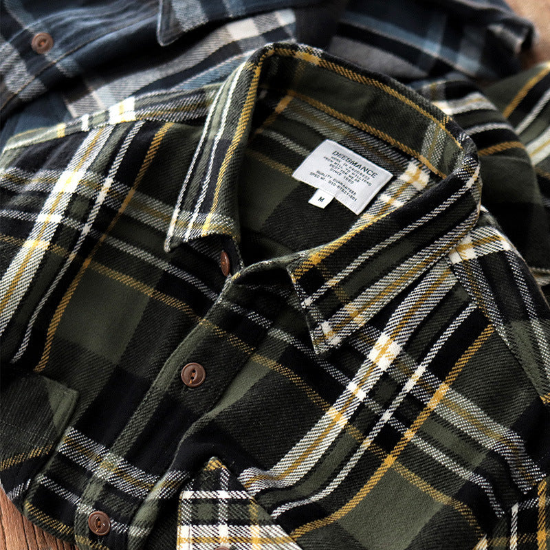 Logan | Thick Brushed Plaid Shirt Jacket