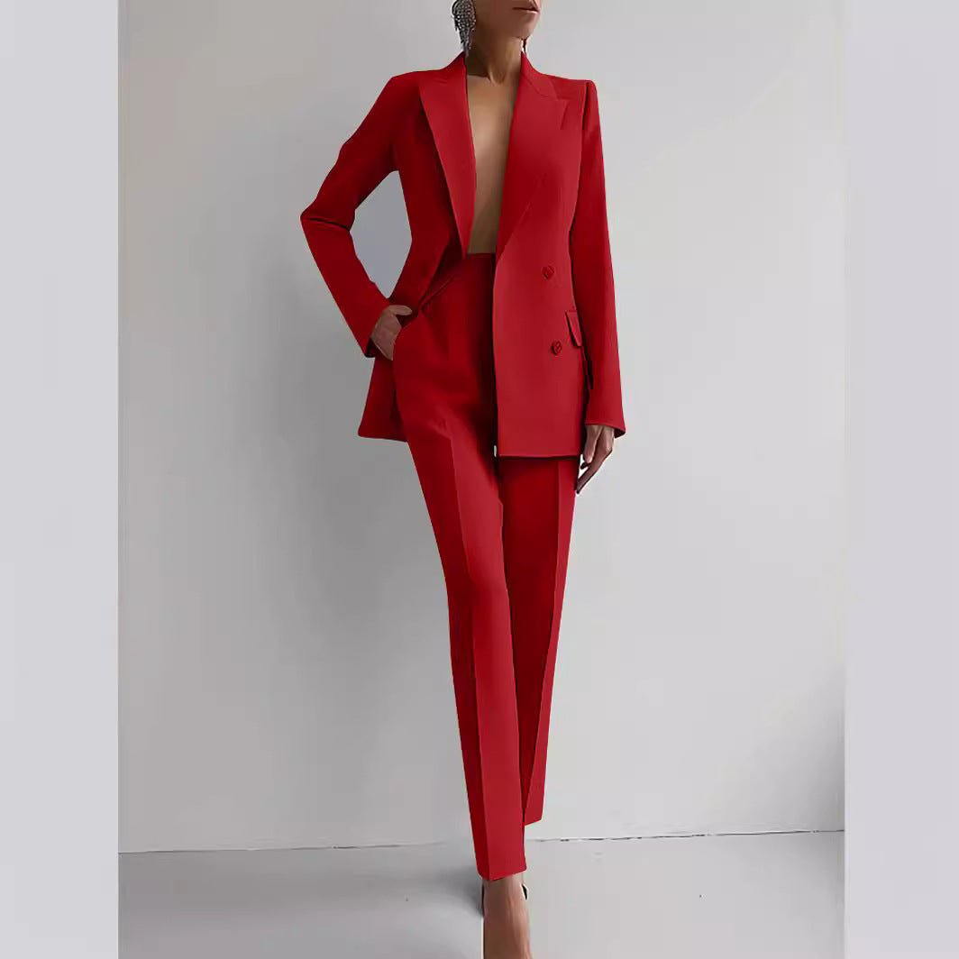 Camille | Women's Slim Fit Blazer & Trousers Set