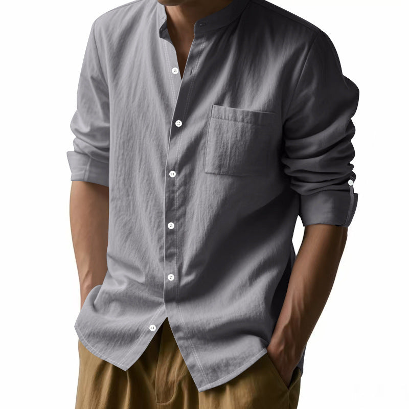 Ethan | Long Sleeve Linen Casual Shirt