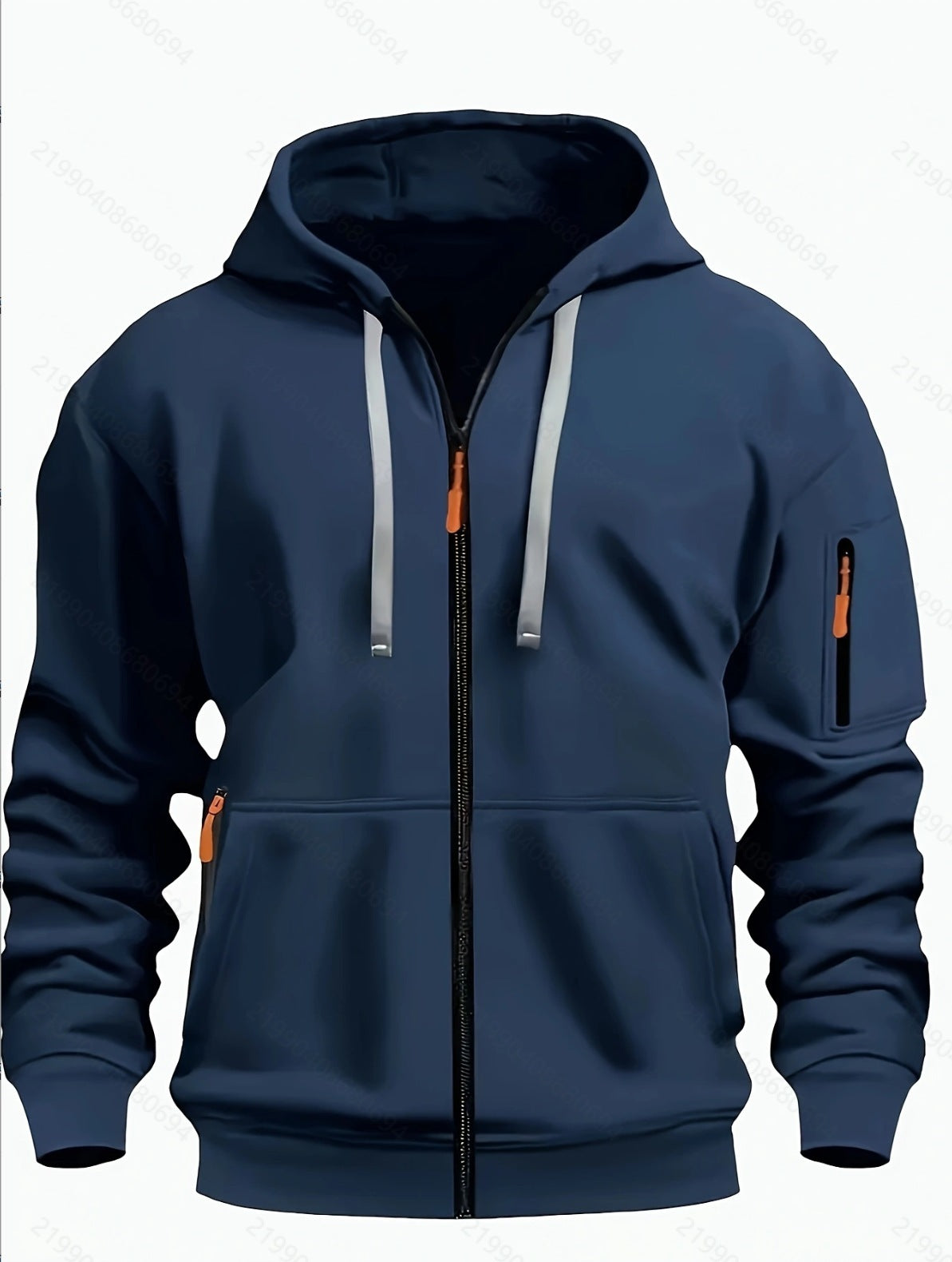 Evan | Wool-Lined Zip-Up Hooded Sweatshirt
