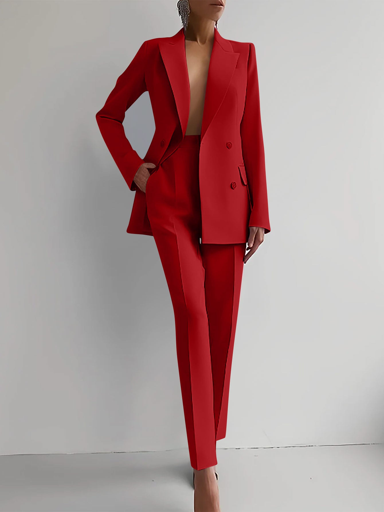 Camille | Women's Slim Fit Blazer & Trousers Set