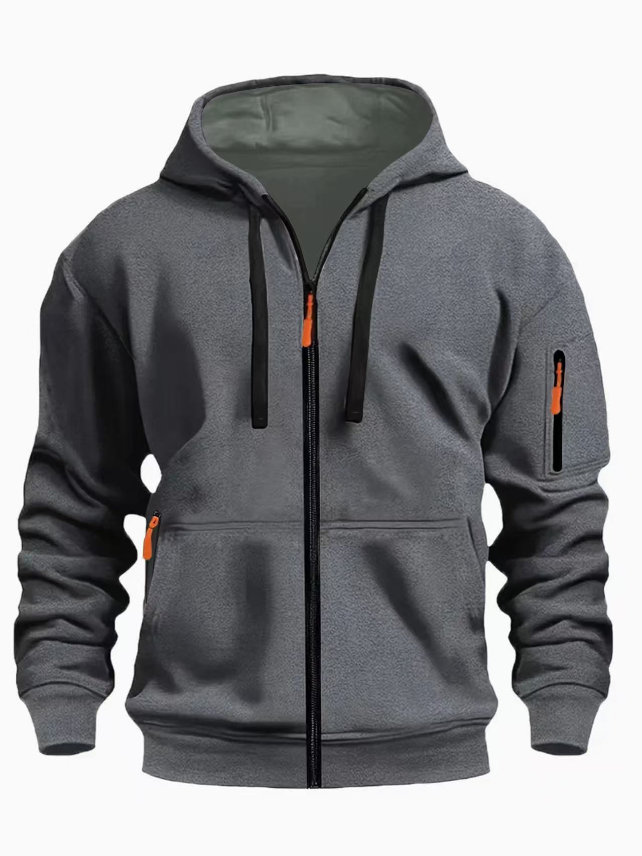 Evan | Wool-Lined Zip-Up Hooded Sweatshirt