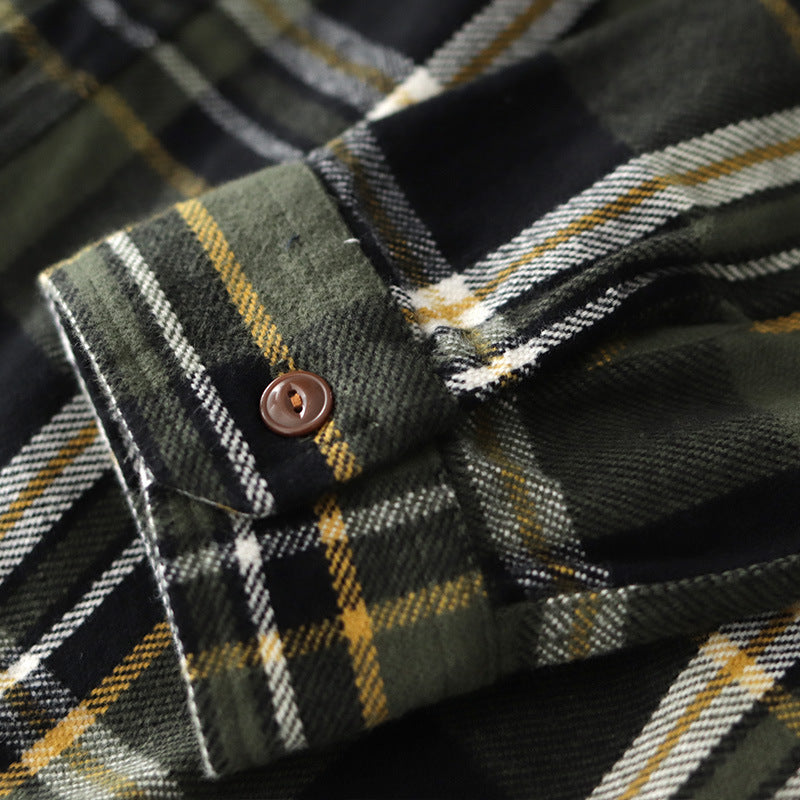 Logan | Thick Brushed Plaid Shirt Jacket