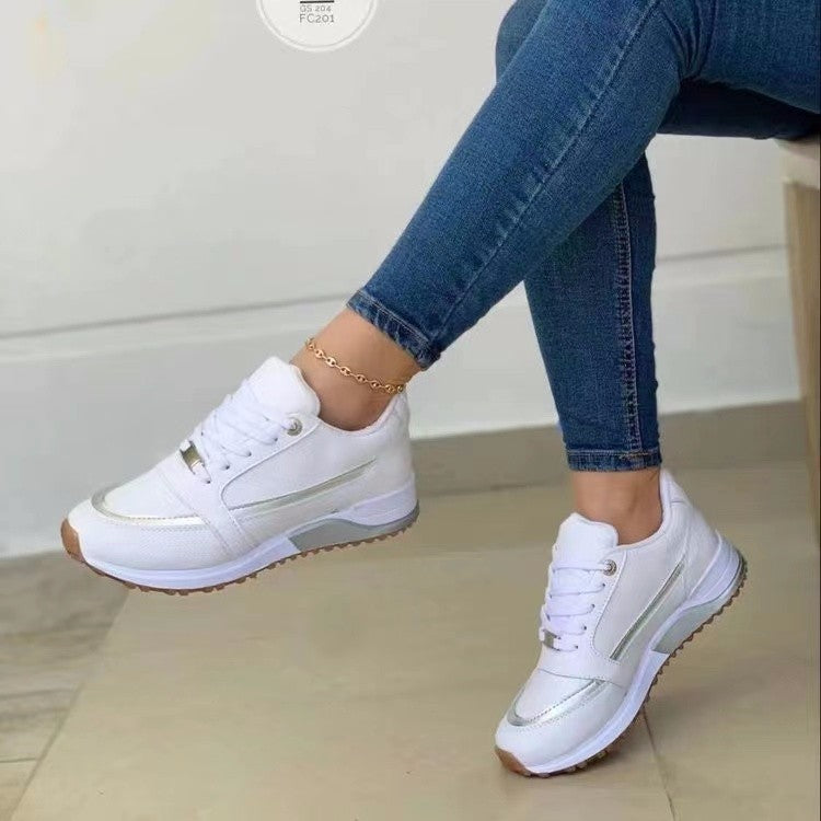Lace-Up Sports Sneakers for Women – Breathable & Stylish