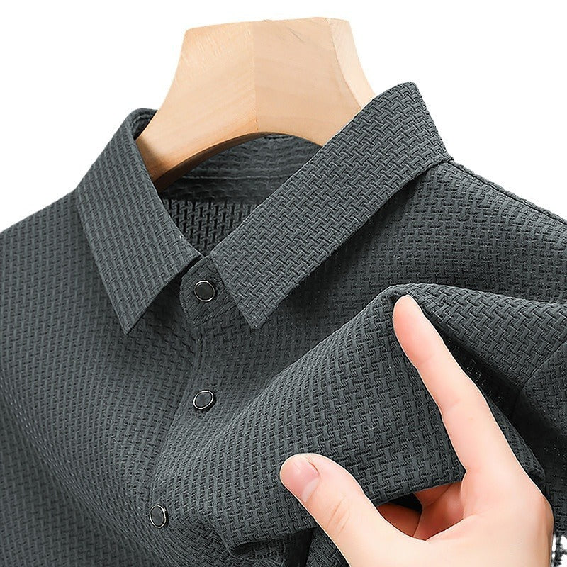 Men’s Lightweight Textured T-Shirt | Breathable Nylon Tee