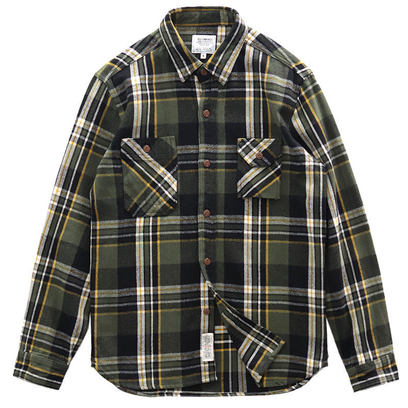 Logan | Thick Brushed Plaid Shirt Jacket