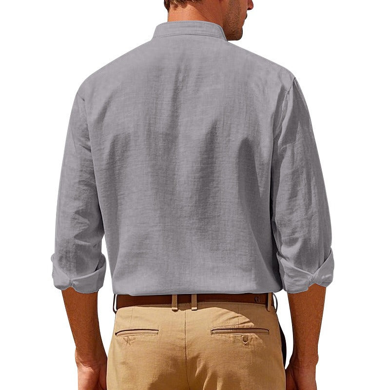 Ethan | Long Sleeve Linen Casual Shirt