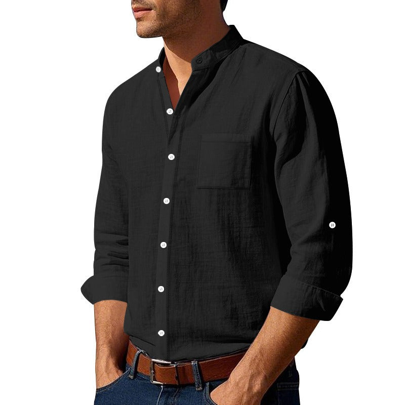 Ethan | Long Sleeve Linen Casual Shirt