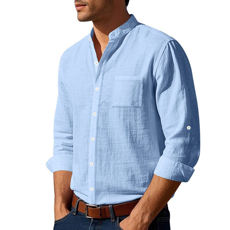 Ethan | Long Sleeve Linen Casual Shirt