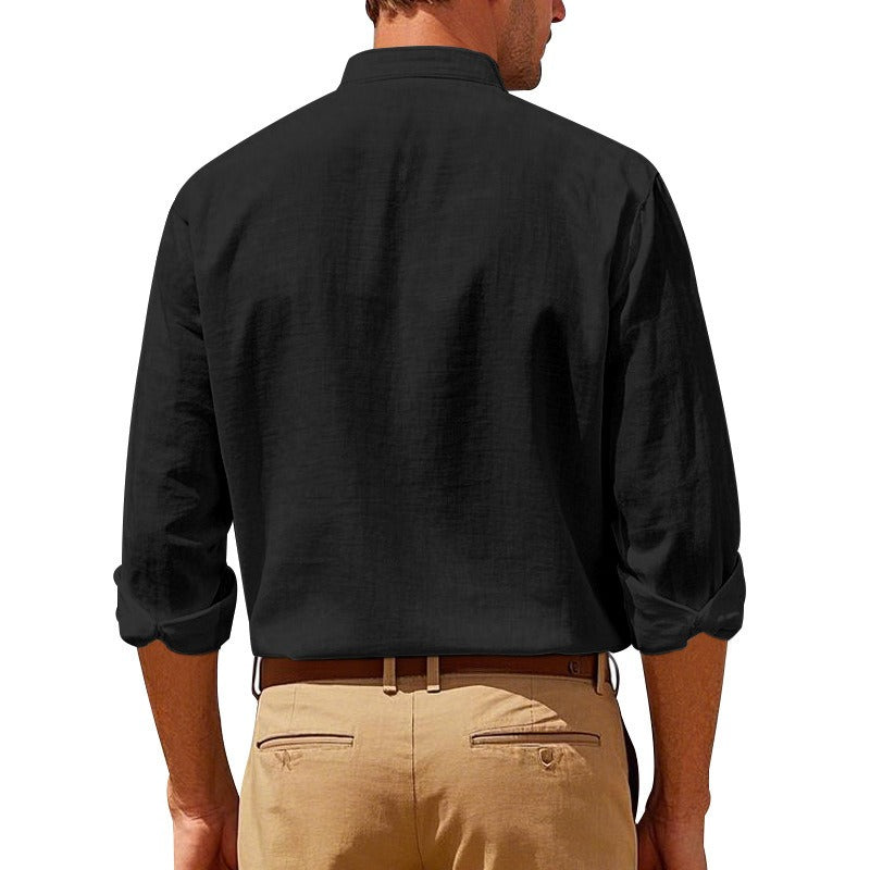 Ethan | Long Sleeve Linen Casual Shirt