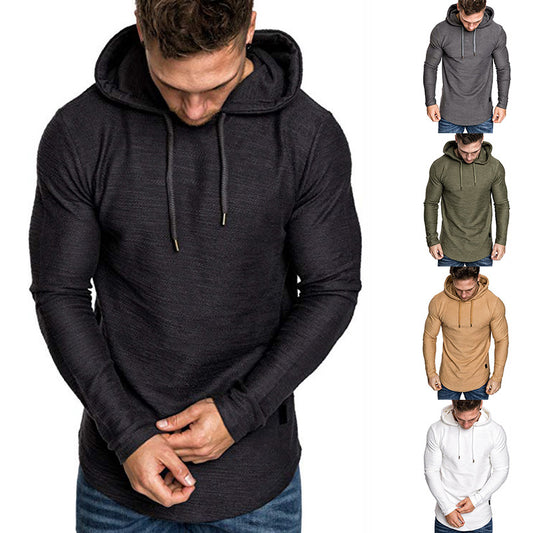Herren Kapuzenpullover Sweatshirt Casual Langarm Slim Tops Gym T-Shirt
