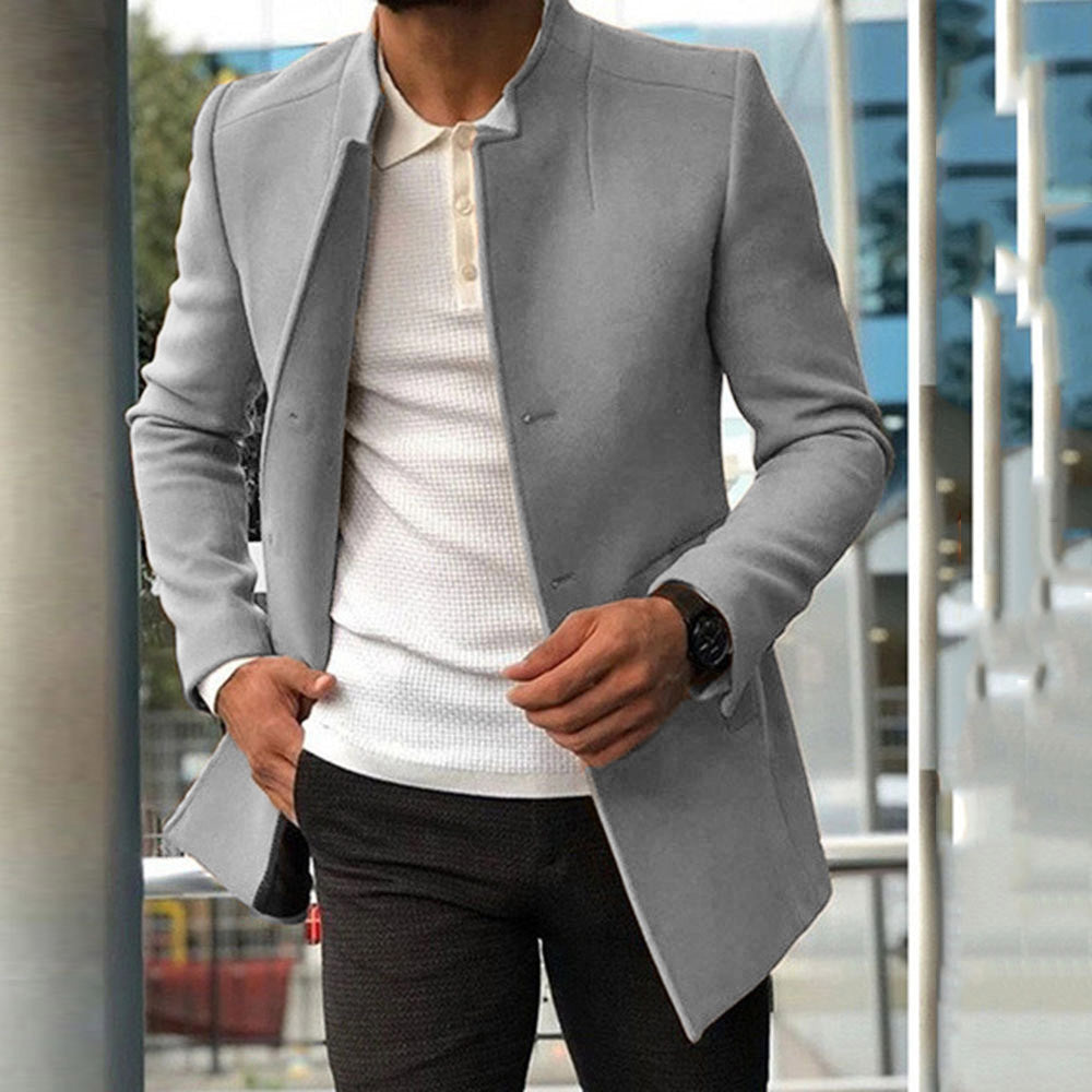 Luca | Men's Slim Fit Single-Breasted Coat