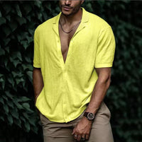 Harry |  Short Sleeve Solid Color Shirt