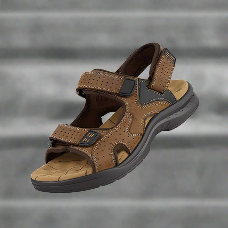 StreamWalk Klett-Strandsandalen aus Leder für Herren 