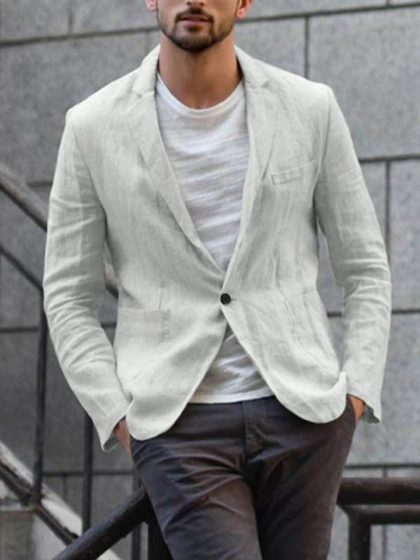 Benetton™ | Blazer aus Baumwolle und Leinen