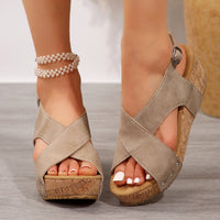 Women's Wedge Sandals with Rivets – Summer Platform Shoes