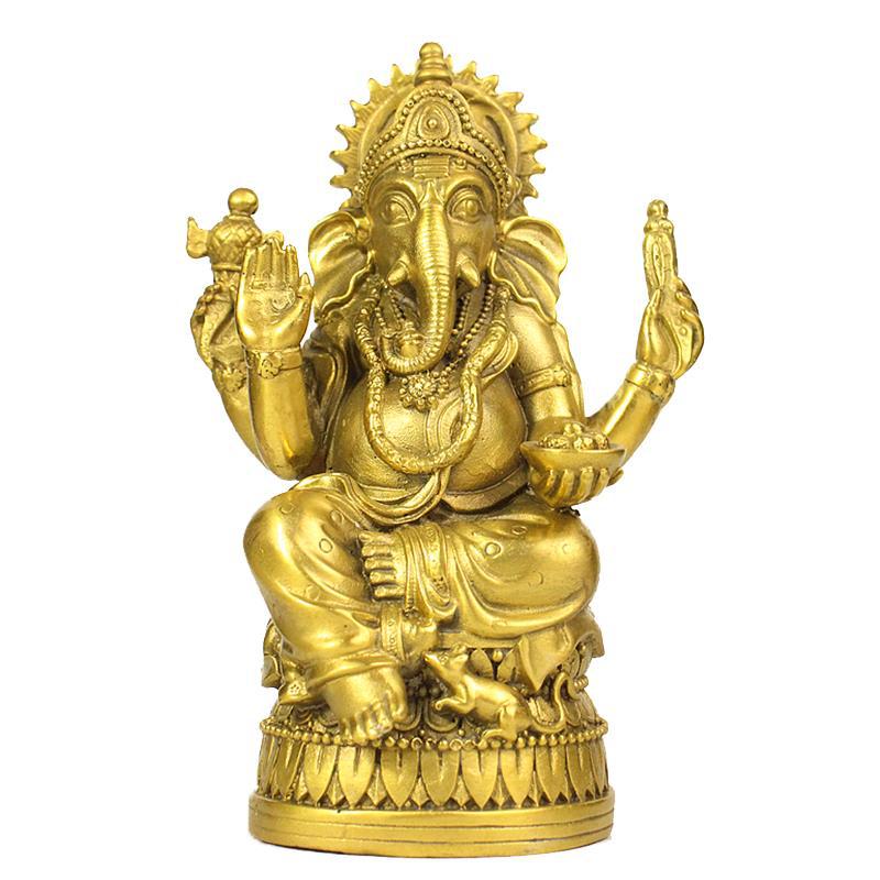 Divine Protector Bronze Ganesha Idol