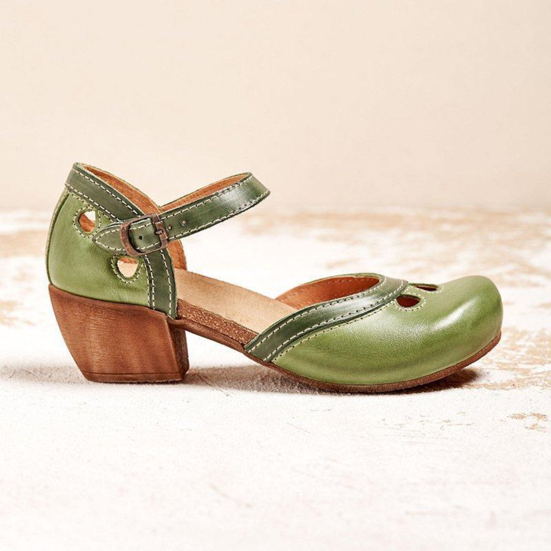 Berta | Mixed Colors Buckle Strap Sandals