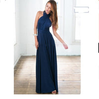 Amelia | Halter Crossover Backless Flow Dress | Milk Silk Bandage Gown