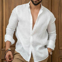 Ethan | Men's Breathable Cotton Linen Casual Shirt