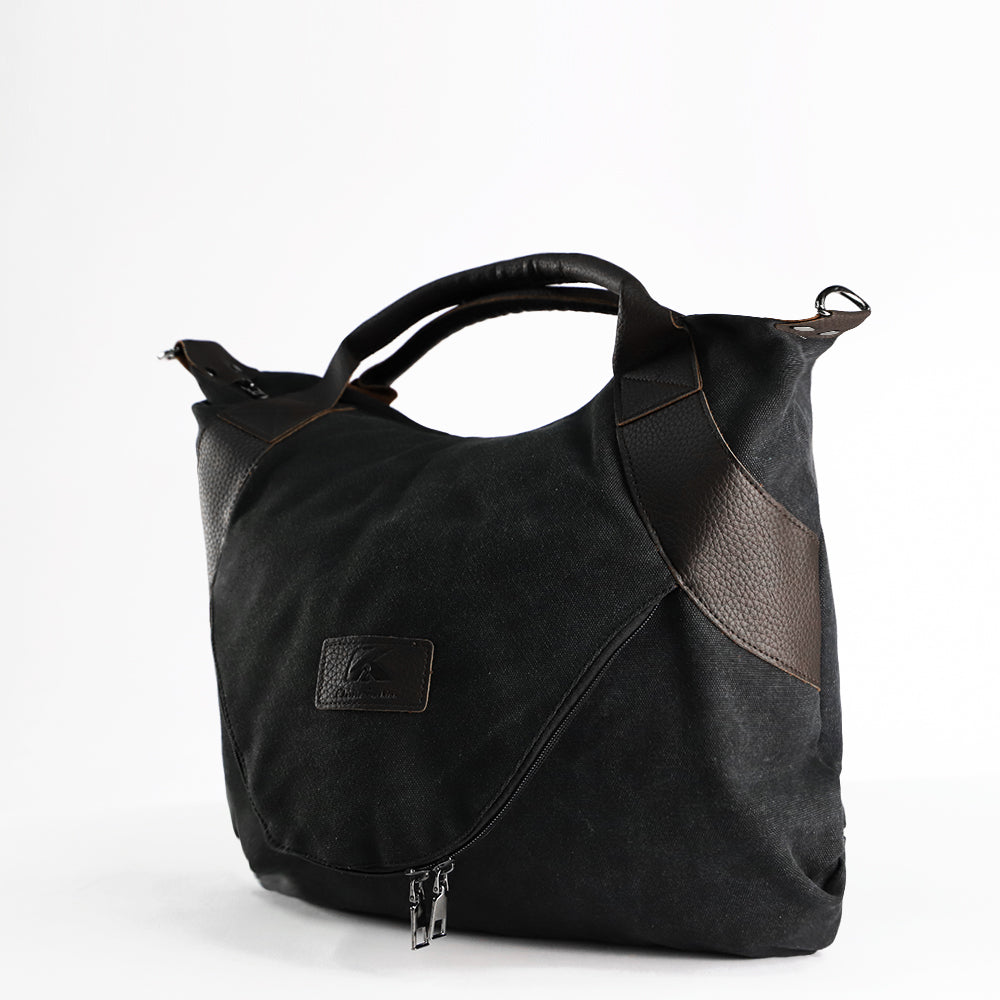 UrbanChic Vintage Canvas Crossbody Bag – Minimalist Retro Shoulder Tote